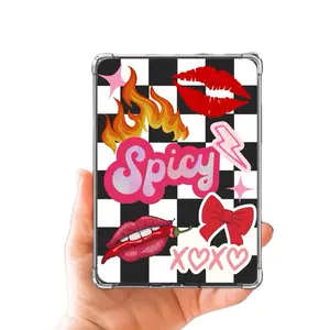 Spicy Checkered Kindle Insert for Clear Case
