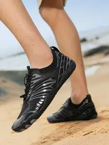 1 pair of river tracing shoes, unisex, outdoor beach shoes, five finger shoes, barefoot shoes, lightweight and breathable, non slip sole, swimming shoes, wading shoes, drifting shoes, fishing shoes, rowing shoes, Water Aqua Shoes