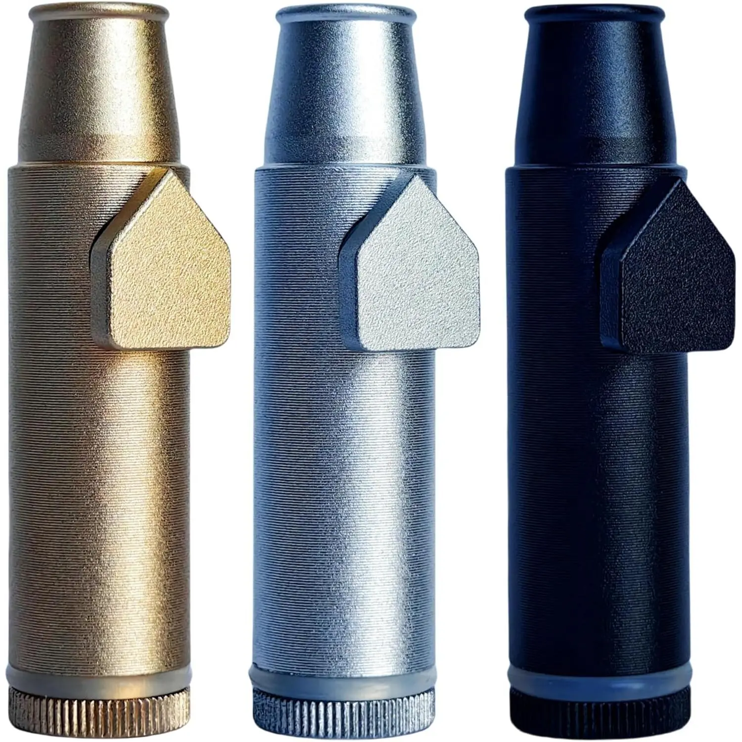 2nd generation leak proof bottle SnufBullet Spice and Sweetener Portable Travel For Kitchen Use Only (Anodized Aluminum) Salt Pepper Shakers Utensils
