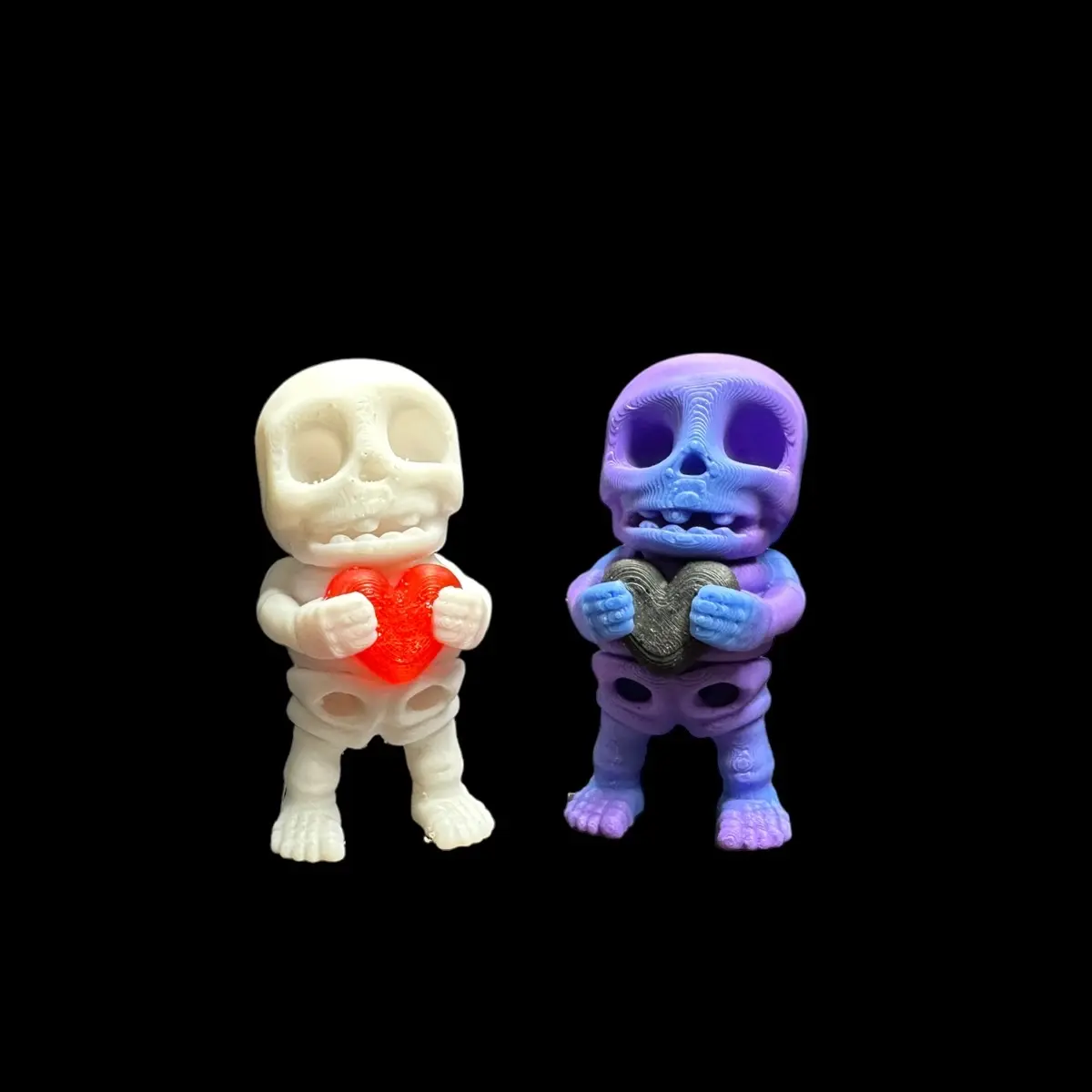 Skelly Love Articulating Sculpture 3D Print