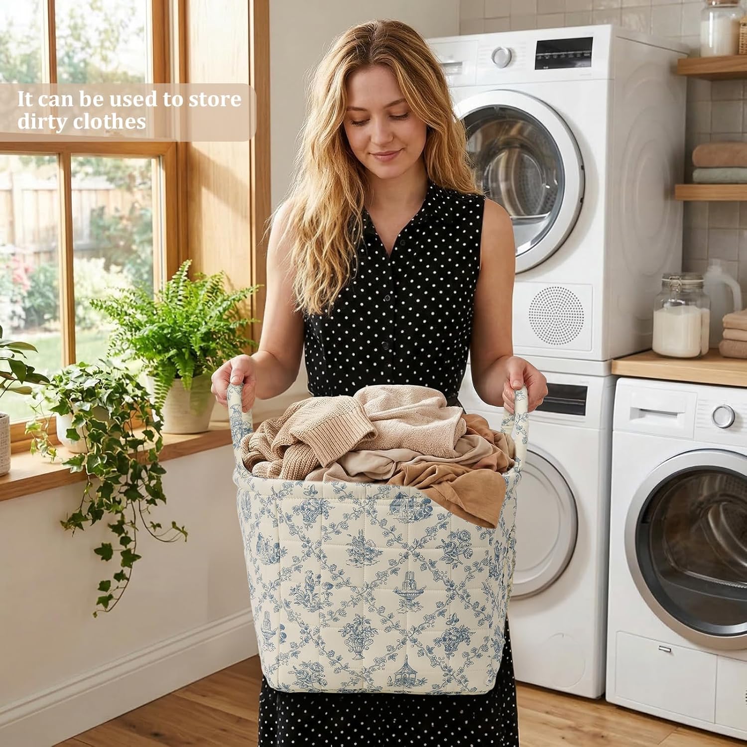 【Back to School Hauls】Polyester Foldable Durable Space-Saving Storage Basket Organizer - Home Accessory, Home Storage Container, Car Stuff, Car Accessory, Ideal for Toys, Clothes, Books, Teacher Gifts, Cars Accessories