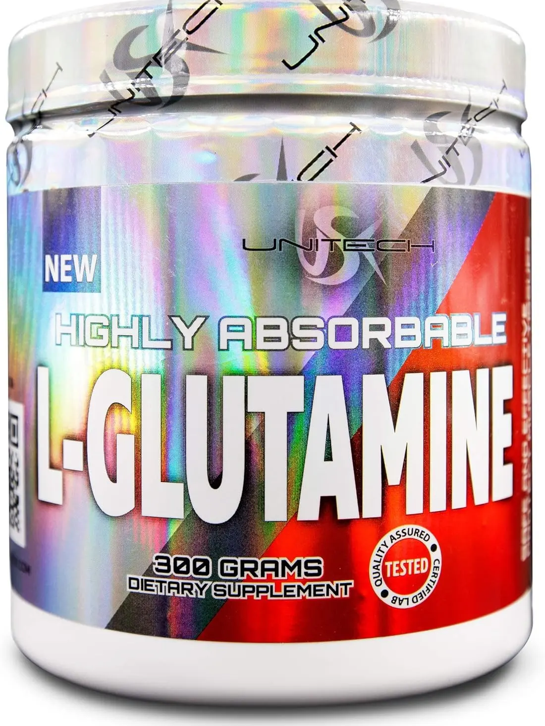 L-Glutamine Powder, 5G Pure L-Glutamine Per Serving- Supports Post Workout Recovery, Muscle Mass & Strength - Non GMO, Gluten Free | by USK