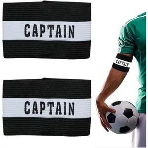 2 count Captain Arm Bands for Soccer  Unisex-Youth Captains Arm Band Adjustable Captain Armband for Football for Youth and Adult