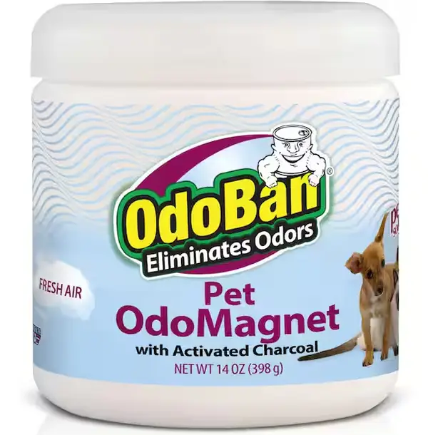 WL01 OdoBan OdoBan 14 oz. OdoMagnet Odor Absorber with Activated Charcoal, Pet Odor Eliminator for Home, Bathroom, Kitchen, Fresh Air Scent
