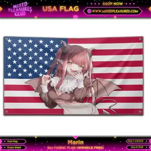 Marin My Dress Up Darling USA Fabric Anime Wall Flag