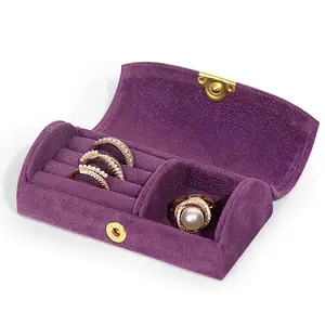 Jewelry Travel Case, Mini Jewelry Organizer Box for Earring, Portable Jewelry Storage Holder,Jewelry Box for Women, Storage Box for Pendant, Necklace, Bracelet, Compact Jewelry Holder