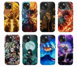 Zenitsu x Nezuko Phone Case for Demon Slayer Cover Compatible with iPhone X, 11, 12, 13, 14, 15, 16, 17 Plus Pro Promax & SS Galaxy S21-25 Series