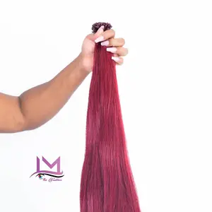 150 grams Itip /Red Straight Female Extensions