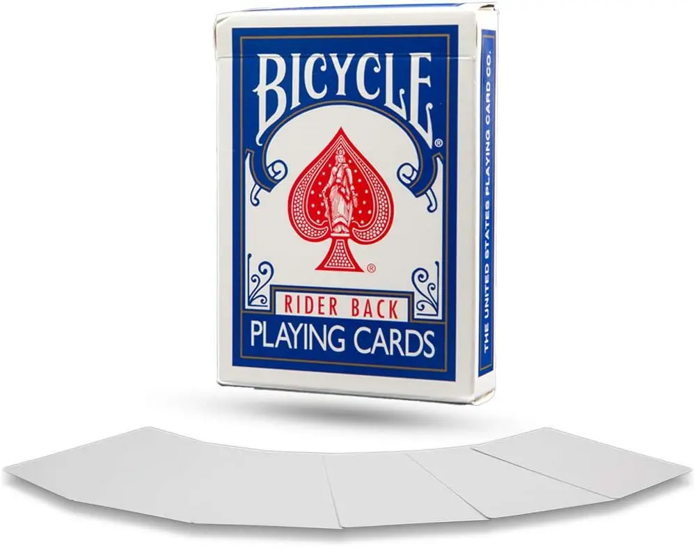 Bicycle Brand Double Blank-Faced Custom Standard-Look Bicycle Playing Cards - Ideal for Magic Tricks, Card Game Enthusiasts, Cards Games Deck, Deck Of Cards
