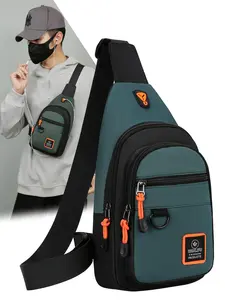 Men's Casual Large Capacity Chest Bag, Multi-functional Sling Bag for Daily Commuting, Casual Trendy Versatile High-quality Daily Commuting Bag, Gifts