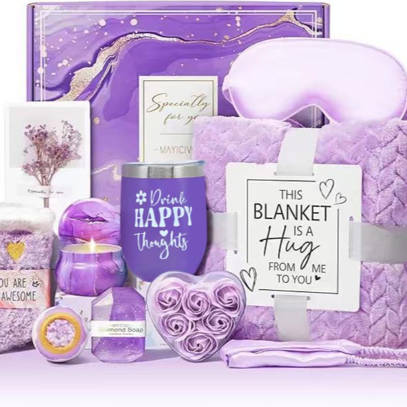 Women's Gift Basket, Mothers Day Gift Basket -, Birthday Gifts, Relaxing Spa Gift Set, Unique Creative Gifts for Mom, Sister, Wife, Colleague, Teacher, Nurse