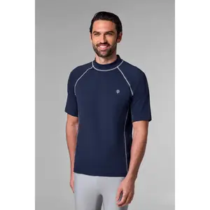 Men's Tulum Short Sleeve Surf Rash Guard | Navy