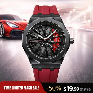 Luxury Sport Watch for Men，Men's stainless steel watch with rotating wheel spoke design，Cool & Fashionable Watch for Business and Everyday- StyleLuminous | Waterproof