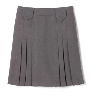 French Toast Girls Adjustable Waist Triple Pleated Skirt