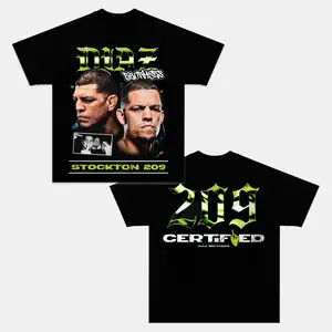 Diaz Brothers Shirt, Nate Diaz Graphic Tee, UFC 209 Shirt, Stockton 209 T-Shirt, UFC Legend Tee, Diaz Brothers Fan Shirt, MMA Fighter Apparel, UFC Fan Gift, Certified 209 Shirt