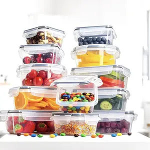 12 Pack BPA-Free Food Storage Container Set with Lids | Meal Prep Containers | Airtight, Leakproof, Microwave & Dishwasher Safe | Stackable Kitchen Organizer Set for Fridge & Freezer