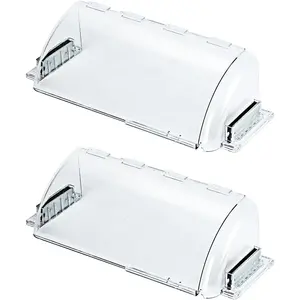 Air Vent Deflectors Adjustable Magnetic Heat and Vent Cover,9" to 15"Inches-Heavy Duty Unbreakable Plastic with Magnet Secure Design ,for Vent Covers for Home Floor,Sidewal,Ceiling Registers,2 Pack-