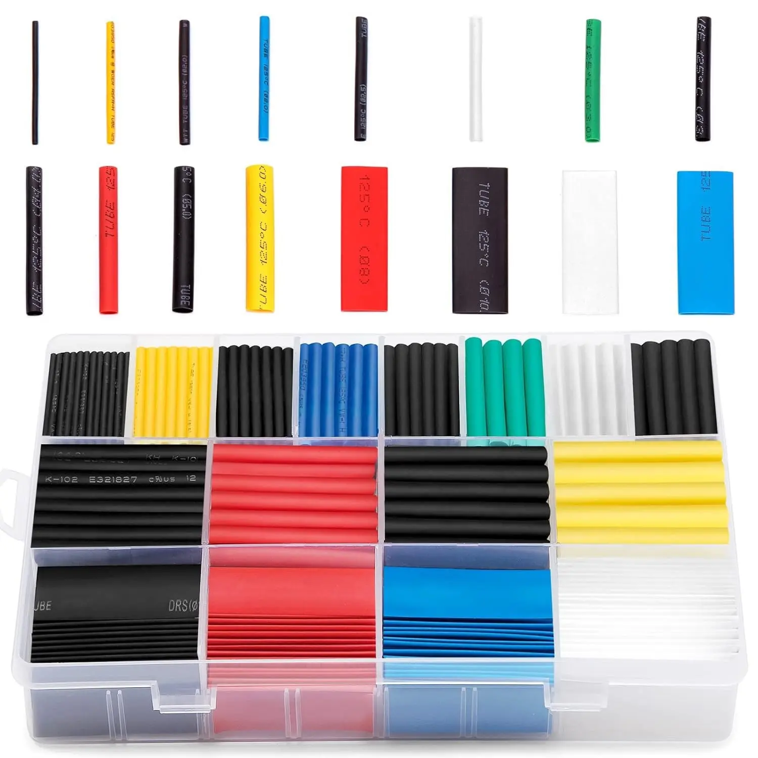 580 Piece Heat Shrink Tube Set, Durable Insulation Protector, Cables Wires, Ideal for Home & Outdoor Use, Perfect Gift for Holidays, Repair, Installation