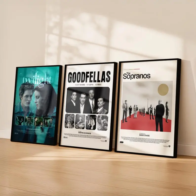 Set of 3 Custom Movie Posters, Custom Movie Poster, Wall Art Home Decor Poster Canvas, Personalised Room Decor, Custom Poster Set