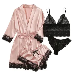SILK 4 PIECE ROBE SET