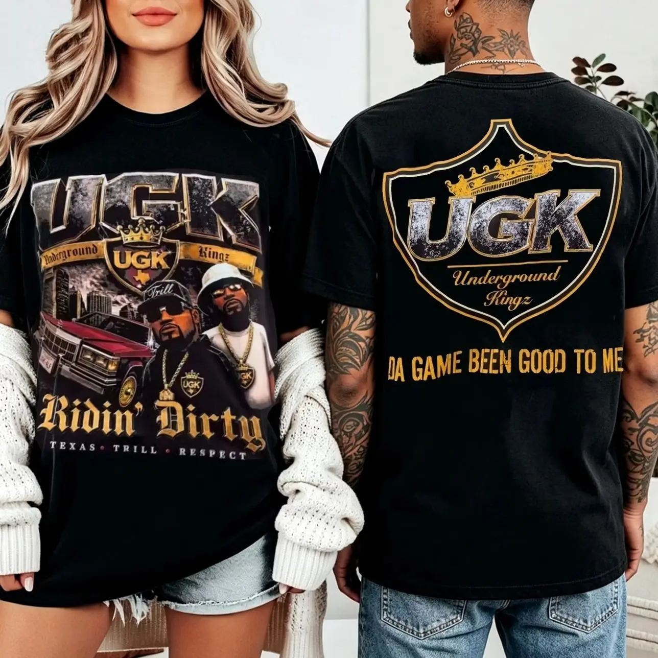Ugk Ridin Dirty Unisex T-shirt, Unisex Shirt, Gift for Him 3JN