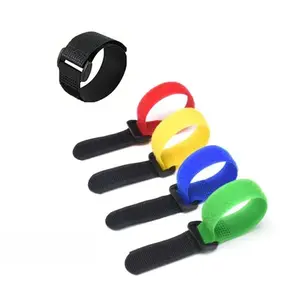 5pcs Coloured tie fastening, reverse buckle, velcro straps, wire data cable straps
