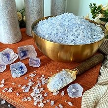 Ancient Blue Salt – Rare Mineral Treasure | High Potassium, Low Sodium, Pure & Unprocessed | Gourmet-Grade by Richure 100g (3.52 oz)