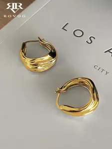 Elegant Casual Copper for Women, Simple Geometric Design, Lightweight and Versatile Daily Wear, Chic Commuter Jewelry, Circle Shape Earrings