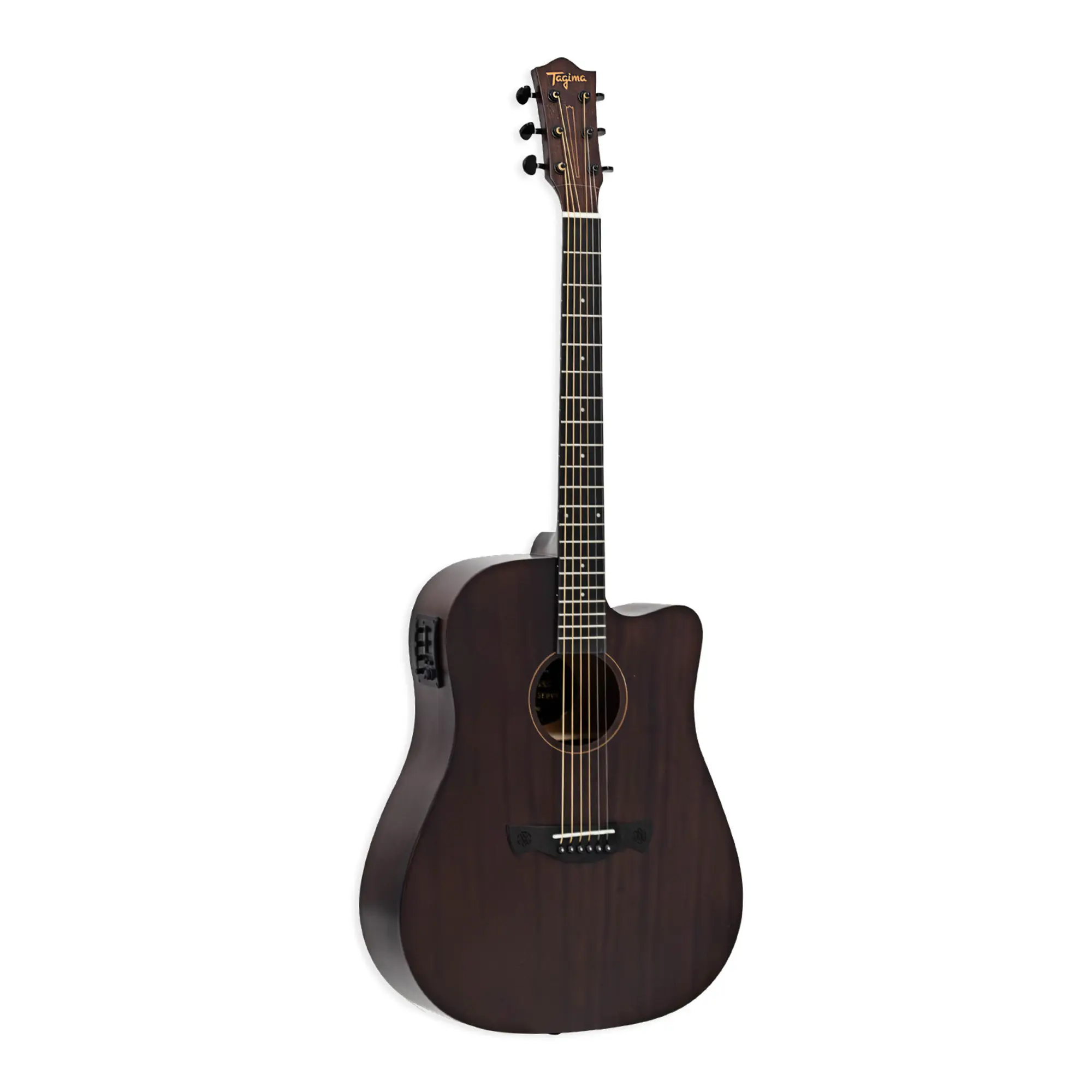 Tagima KANSAS GRAN RESERVA EQ DKMOP Dreadnought Cutaway Acoustic-Electric – Sapele, Piezo Pickup, Satin Finish