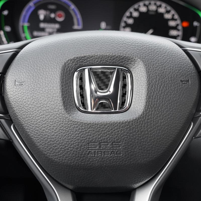 Honda Car Sticker Steering Wheel Emblem, Compatible with Honda Models Including City, Jade, Insight, Elysion, Jazz, Fit, Accord, Civic, Crv, Odyssey, Crz, Car Accessories