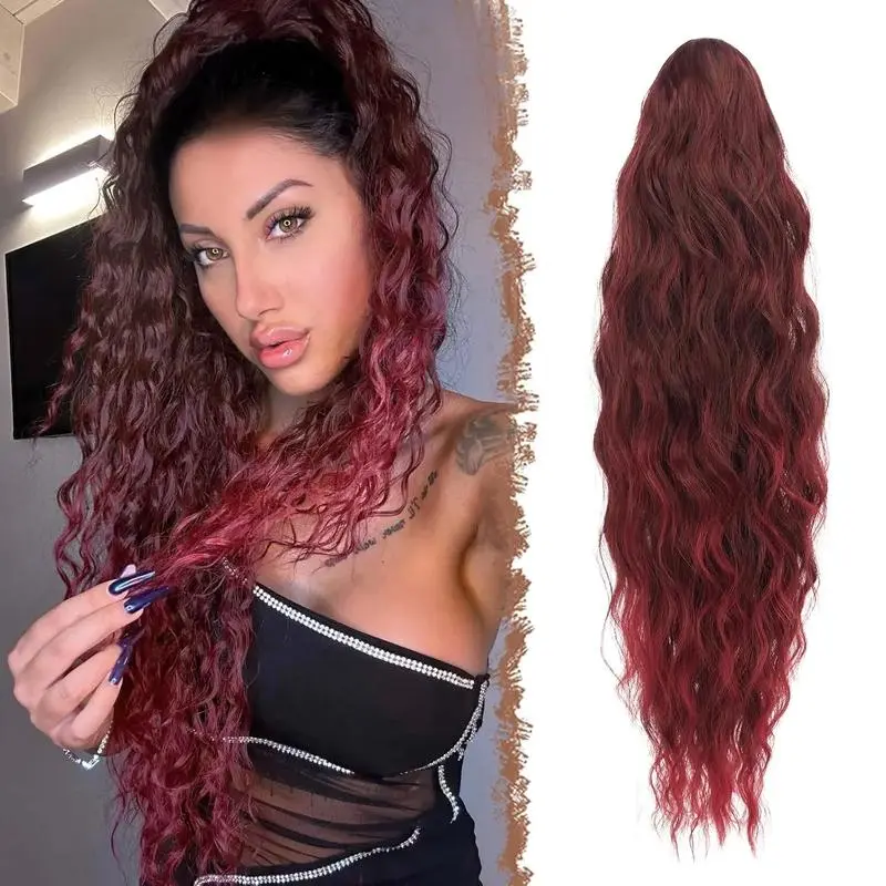 Black and Burgundy Tips