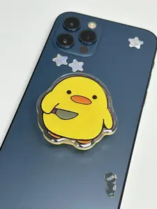 Silly Spooky Duck Phone Grip Smart Phone Accessories Tablet Grip Electronic Stand Spooky Phone Accessories Pop Grip Phone Accessories Smartphone Charm Personalized Charm Animal Phone Charm