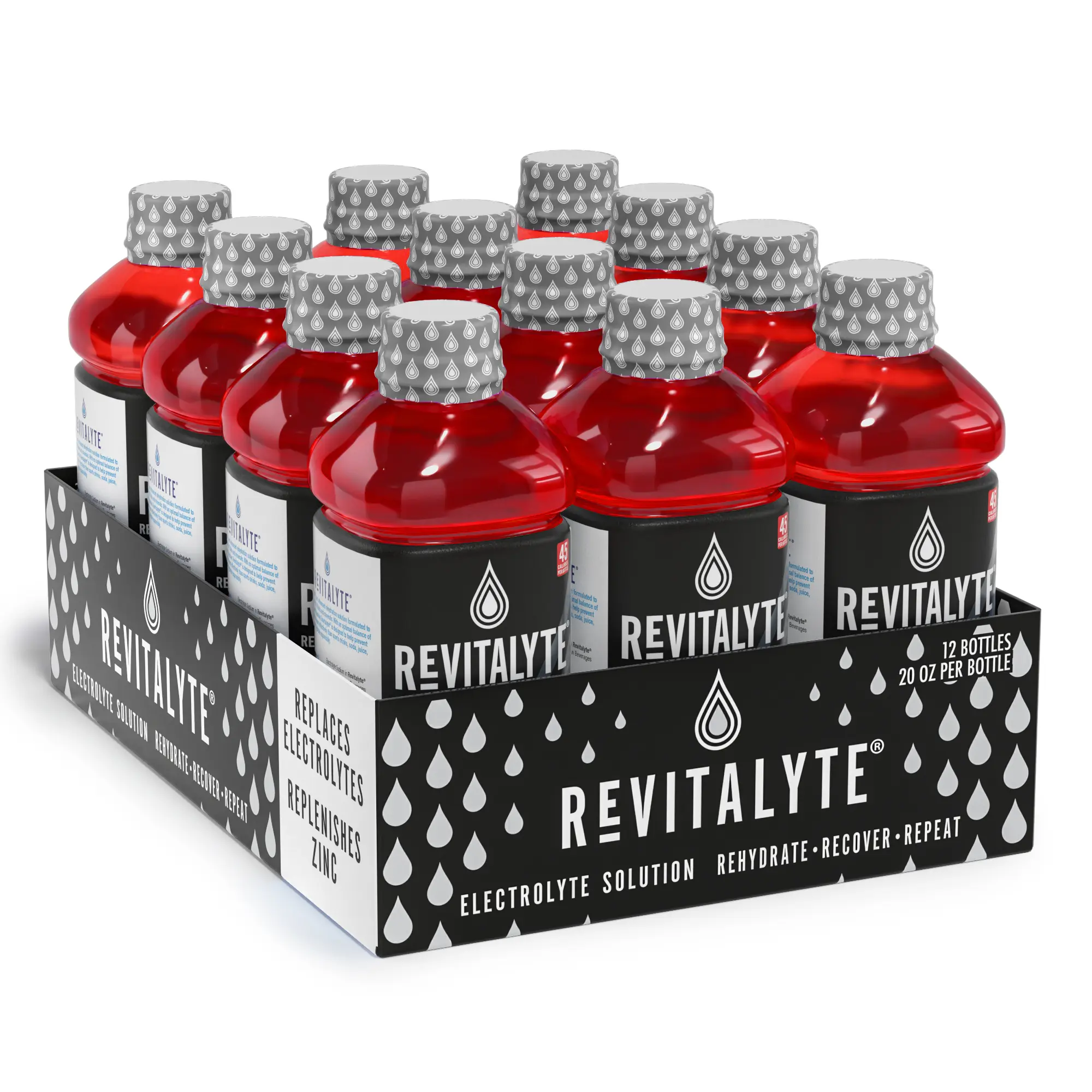 Revitalyte Strawberry Breeze - Multi-Purpose Recovery & Rehydration Drink - Low Calorie (12 Pack)