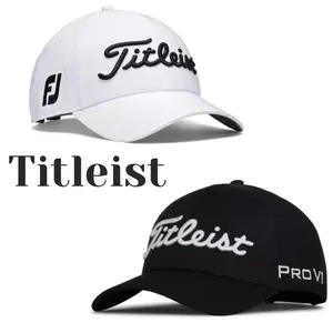Titleist Men's Tour Performance Golf Hat - White & Black Options Available - Pro VI Series