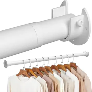 Adjustable Clothes Rod, Ideal for Window Sills, Balconies, Wardrobes, Bathrooms, Bedrooms, Versatile Hanging Solution
