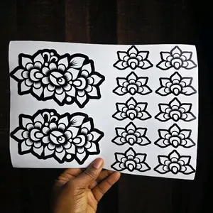 HennaDesign Stickers for Temporary Henna Designs Palm & Fingers Easy to Apply and Remove Versatile for Weddings Parties and Everyday Wear