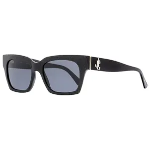 Jimmy Choo Rectangular Sunglasses Jo/S DXFIR Black Glitter/Black 52mm