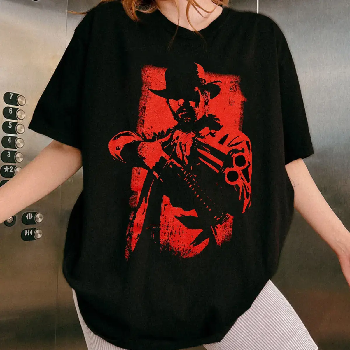 Red Arthur Morgan Vintage T-Shirt, Arthur Morgan Red D*ad Redemption Shirt, Gift For Video Game Lovers Casual Clothing