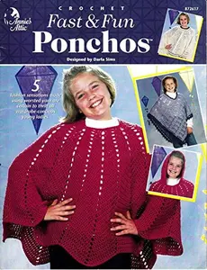 USED-Fast & Fun Ponchos by Darla Sims (Annie's Attic Crochet Booklet 872617)
