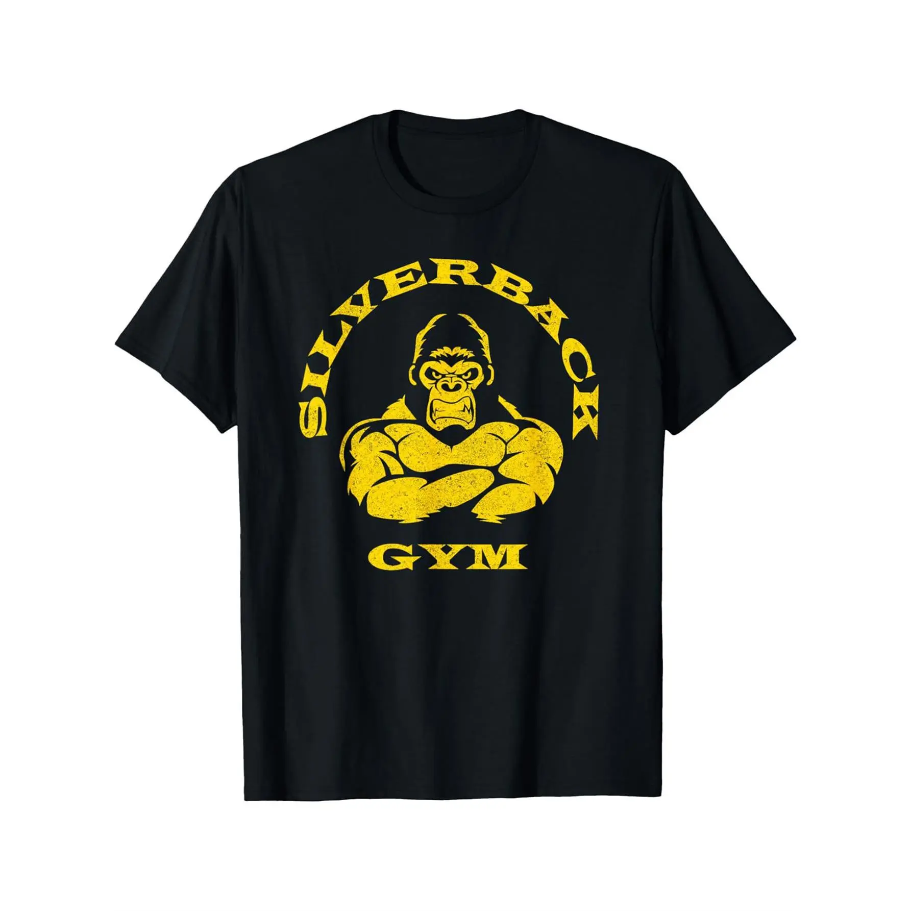 Gym Clothing for Powerlifting And Strongman Featuring Silverback Gorillas, Available in Plus Sizes L to 5XL