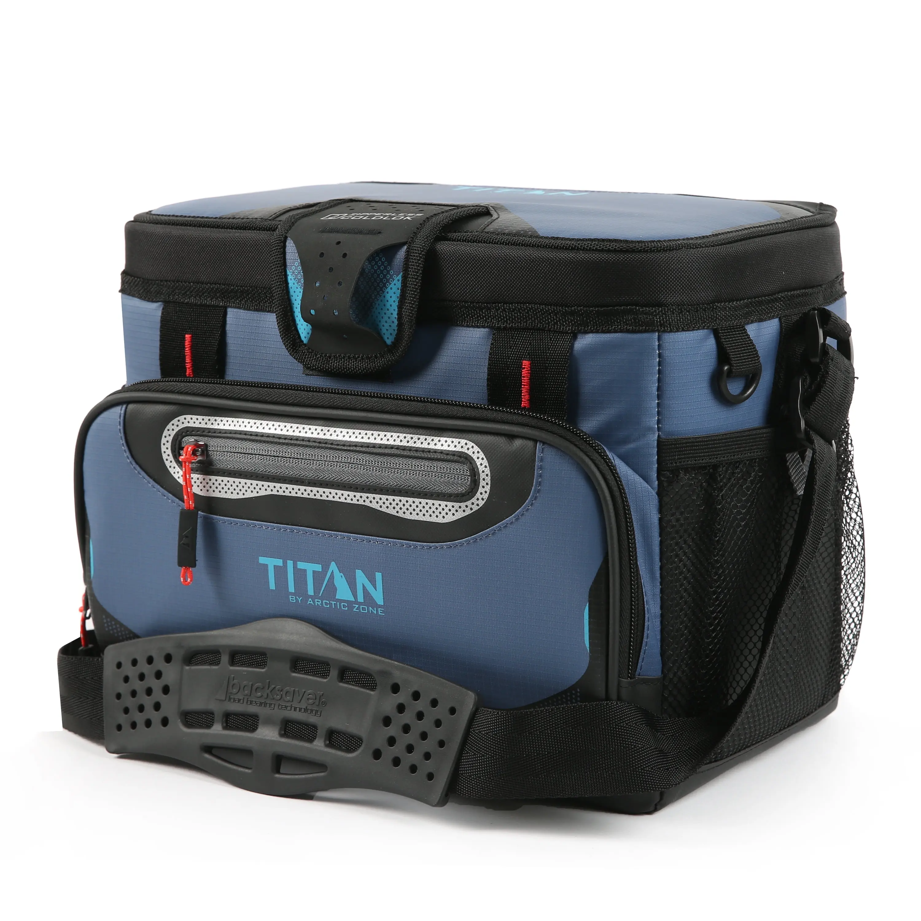 Titan by Arctic Zone 12 Can Zipperless Soft Cooler, 8 Quart, Ocean Blue