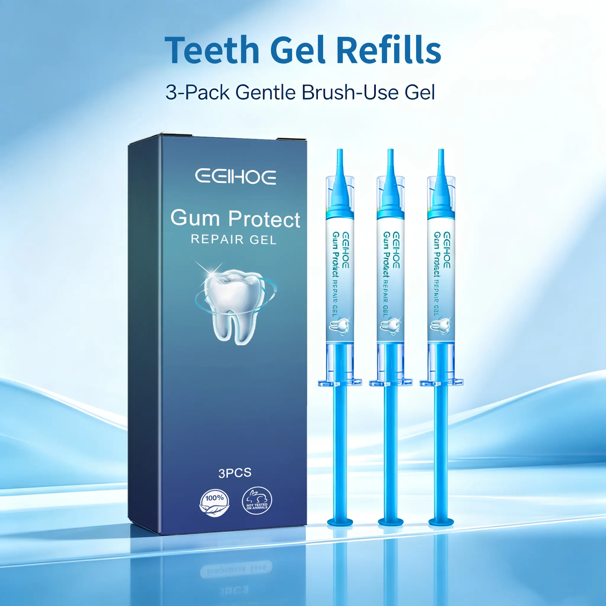 Gum Protect Repair Gel, 3 Pcs Gum Care Soothing Gel, Support Gum Tissue Health, Strengthen Gum Attachment, Enhance Overall Gum Health for Oral Gum Care