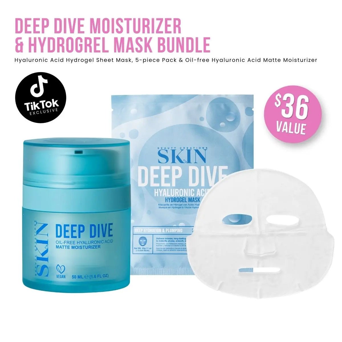Deep Dive Moisturizer & Hydrogel Mask Bundle