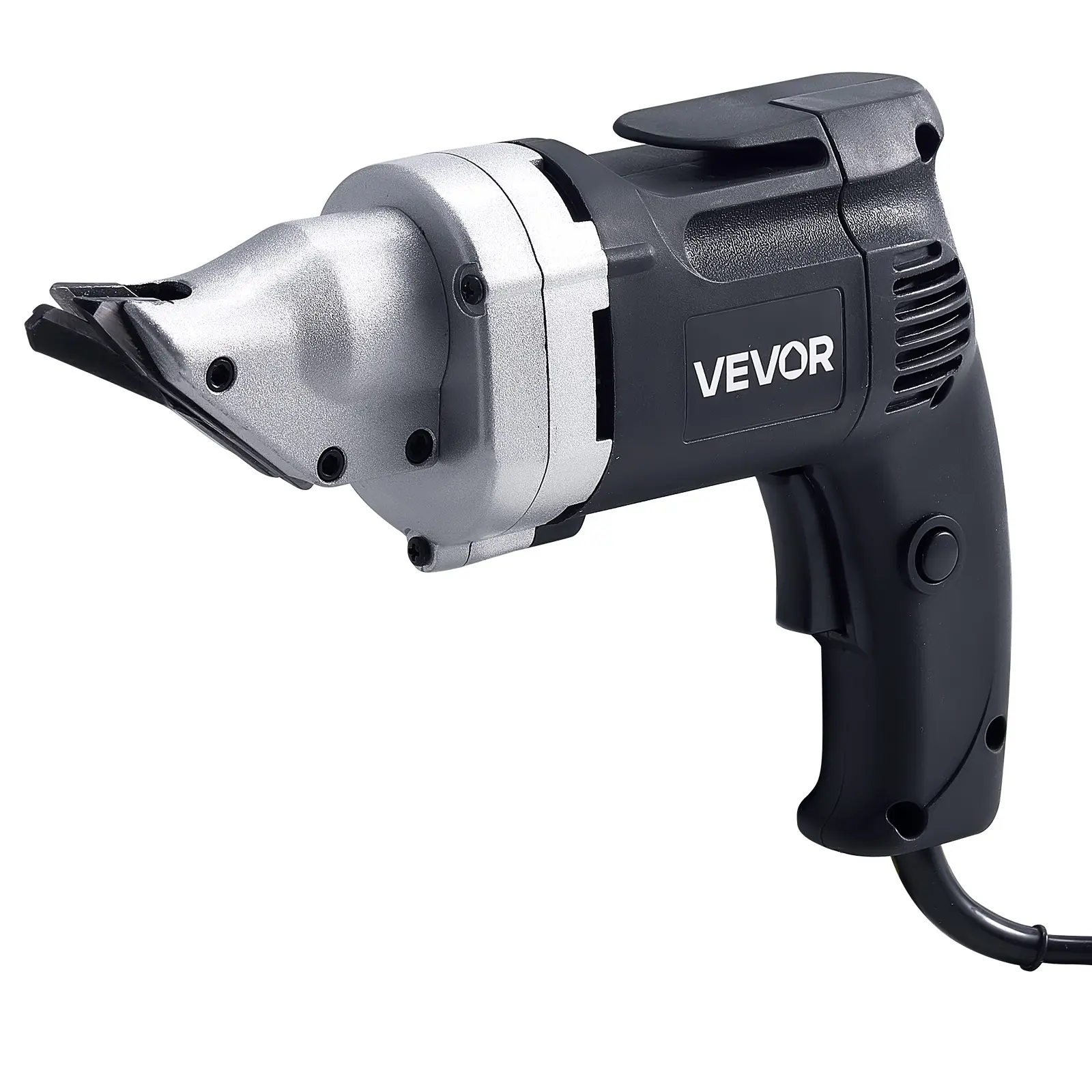 VEVOR Corded Electric Metal Shear with 4.0-Amp 480W Motor, 360-Degree Rotating Swivel Head, Variable Speed, 2500 SPM, Efficient Cuts for 18GA Galvanized Steel, 20GA Stainless Steel-Aluminium, Extends Lifespan