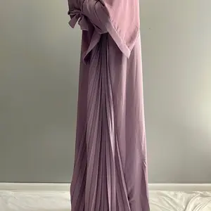 Haya Dress with Scarf~Purple