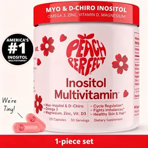 value pack Peach Perfect Inositol Multivitamin - Peach Perfect Myo-Inositol, D-Chiro Inositol, Omega 3 Fitness Healthcare