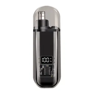 Rechargeable Nose Hair Trimmer for Men and Women, Painless Eyebrow & Facial Hair Shaver with Waterproof Dual-Edge Blades and LED Display, Beauty Products