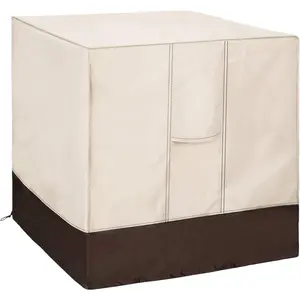 Air Conditioner Cover for Outside Units, AC Cover for Outdoor Central Unit Heavy Duty Water-Resistant Design - Square Fits up to 32 x 32 x 36 Inches