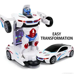 Deformable Racing Robot Car, 2-in-1 Electric Toy Vehicle, High-Performance Toy for Kids' Playtime & Gifting