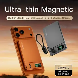 CCC 10000mAh Slim Original Power Bank For MagSafe,Magnetic Wireless 20W Fast Charging Portable Battery For iPhone 12-17 iWatch Travel Battery Pack
